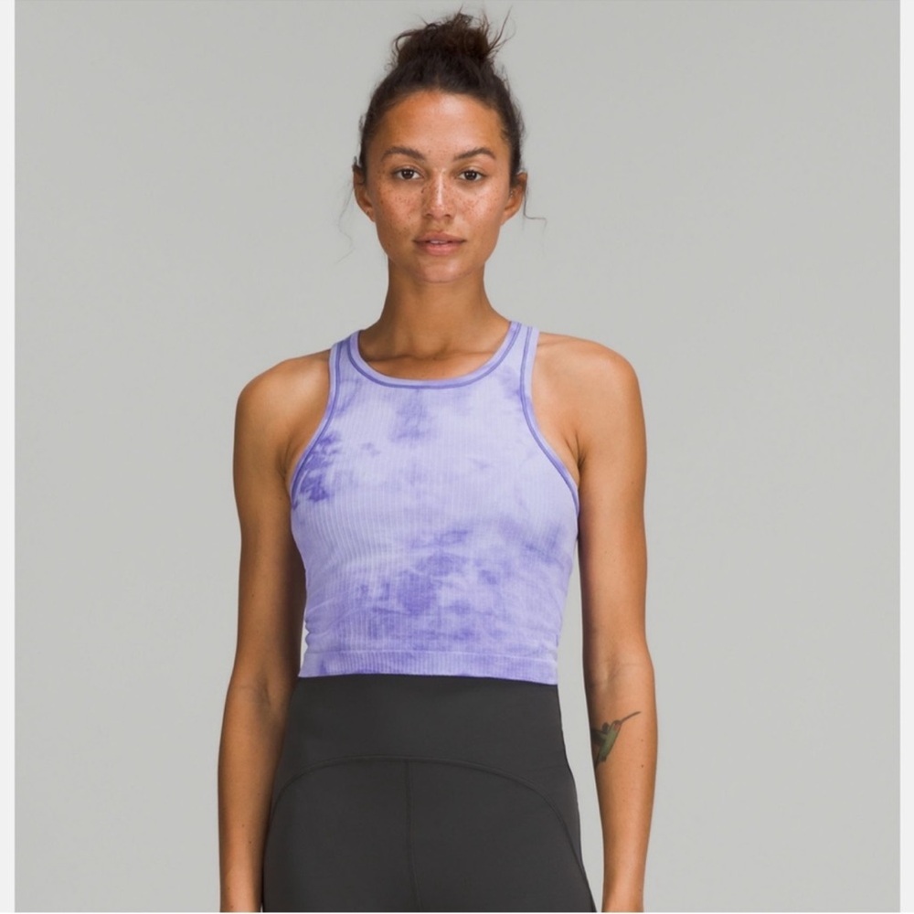 Lululemon Ebb to Street RB Crop Tank *Marble Dye - Size 14